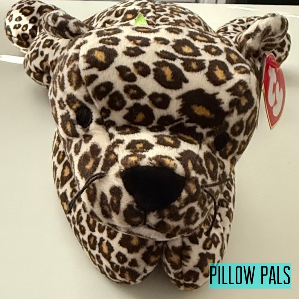 1996 Speckles the Leopard PILLOW PALS Collection Beanie Buddy